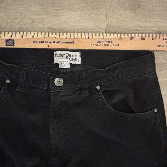 Paper Denim & Cloth Corduroy Black Men's 36x32 Jeans Vintage Work Skater Y2K - Picture 11 of 11